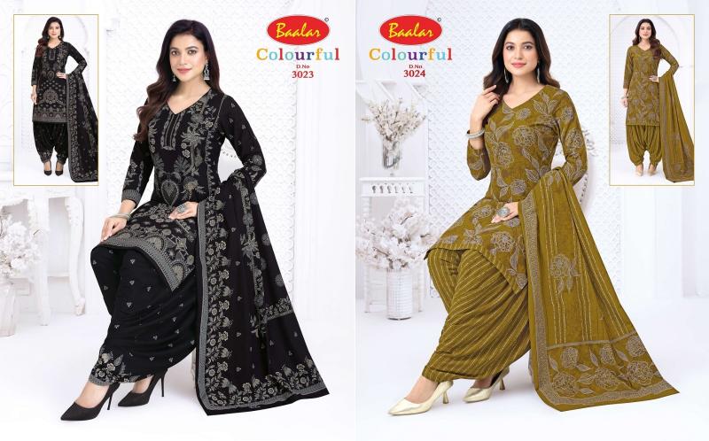 Baalar colourful vol 30 lucknowi dress material wholesalers in lucknow